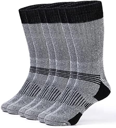 Meias de lã merino para homens e mulheres quentes de bota térmica meias 3 pares