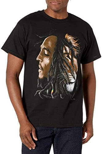 Zion Romar-Romar Men's Bob Marley-Profiles camiseta, preto, xxl