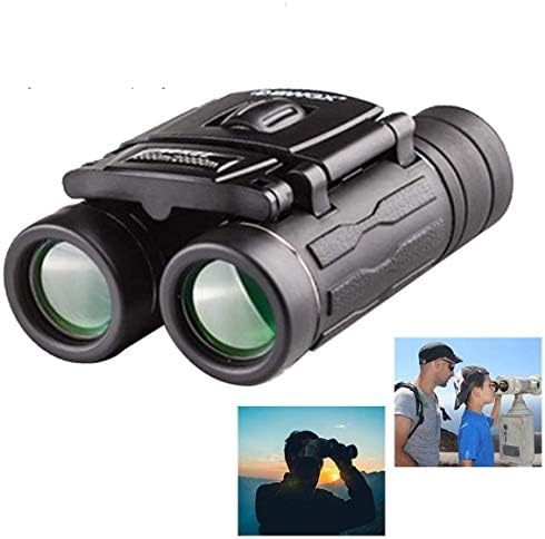 Bghdidddddd telescópio para iniciantes pequenos telescópios binóculos à prova d'água Telescópio 40x22 Binocular pequena mini luz para binóculos dobráveis ​​de bolso para viagens para viagens, binóculos de observação de pássaros