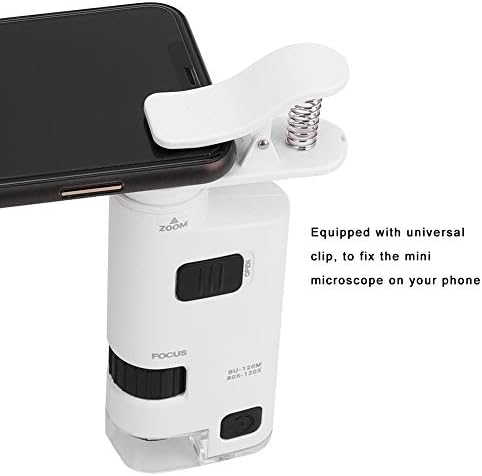 NatUDECO 80-120X LED Microscope Mini Smart Phone Lens Lente Melhor Grampo Ajuste para Placa de Circuito de Jóias Industriais Detecção