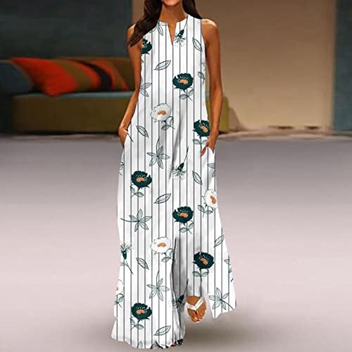 Vestidos de verão fqzwong para mulheres 2023 Clube de festa da moda casual Long Sundresses Ladies Maxi Sexy Beach Vacation Resort Wear