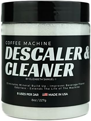 Elizabeth Samuel Descaler e Cleaner - Made nos EUA - Solução de descaltação universal para Keurig, Nespresso, Delonghi e todas as máquinas de café e café de uso único