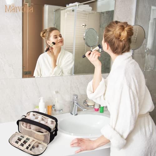 Bolsa de higiene pessoal Marvolia para mulheres Bolsa de higiene pessoal para produtos de higiene pessoal de maquiagem