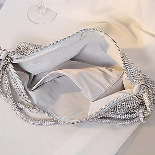 Bolsas de strass para mulheres, bolsa de cristal de 13x6in, bolsa de embreagem brilhante para a noite para o casamento