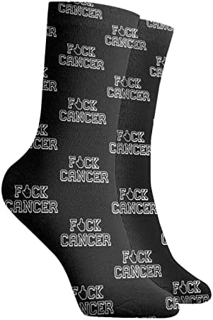 Foda -se o desempenho do câncer Running Sock Comfort Sox Light Bobbysocks meias casuais para homens e mulheres