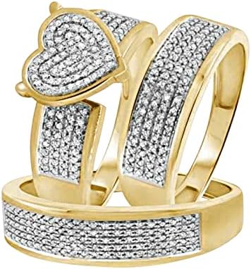 2023 Novas damas brilhantes diamante completo diamante duplo conjunto de diamante anel promessa de anel de zirconia