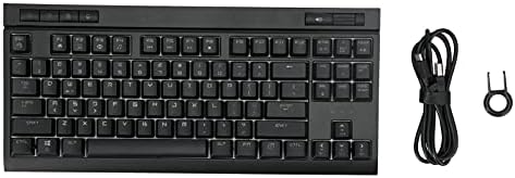 Teclado mecânico, 87 chaves botões de jogo profissional teclado mecânico suporta rgb llight llight teclado à prova d'água