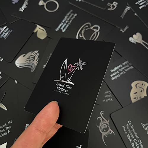 Cartões de tarô para iniciantes, 54 Deck de Tarô e Deck Oracle, Love Oracle Cards Black Tarot Cards com significados e cartões