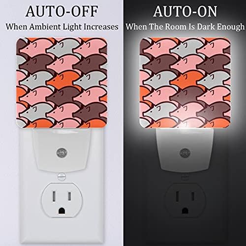 Luz noturna de animais de porco LED NOITE, CRIANÇAS Nightlights for Bedroom Plug in Wall Night Lamp Brilho ajustável para