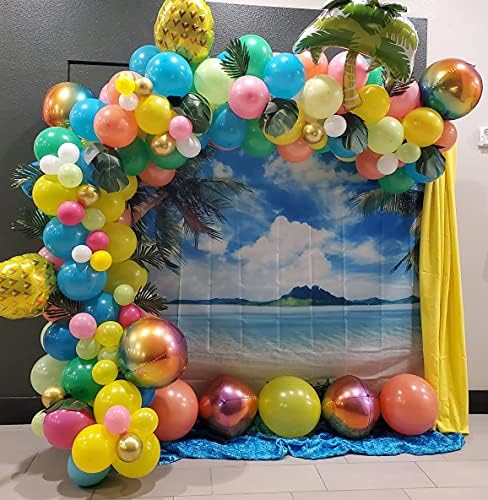 FanGhui 10x8ft Summer Beach Photography Casais Ocean Booth Casthed Party Decoration Supplies Backgrody Studio adereços