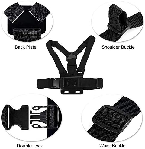 Kit de acessórios para câmera de ação da GoPro, novo kit de pulseira de montagem no chicote do chicote do peito de liberação