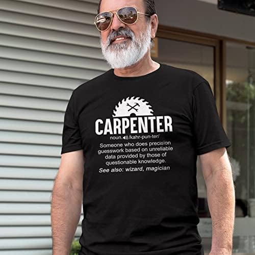 Presentes de camisetas unissex de carpinteiro engraçado para amigos, tee gráfica de carpinteiro unissex