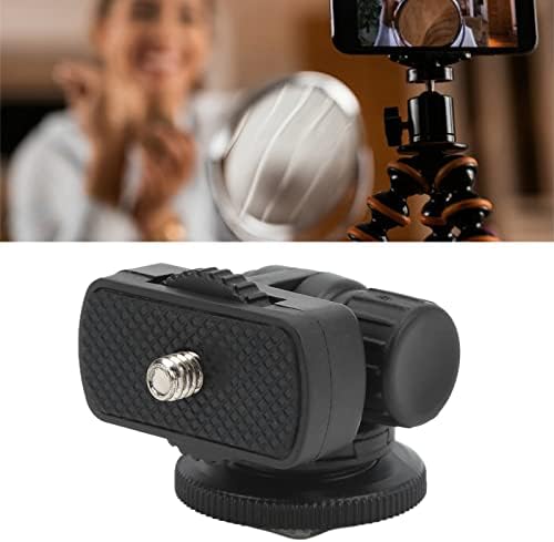 VBESTLife Monitor Ball Head, Mini Monitor Ajustável Cabeça de Bola, Mini Bola de Tripé ABS Cabeça com 1/4 de parafuso,