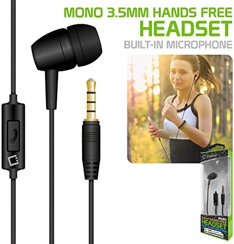 Pro Mono Earbud Compatível com o seu Fire 7 com microfone embutido e áudio seguro nítido!