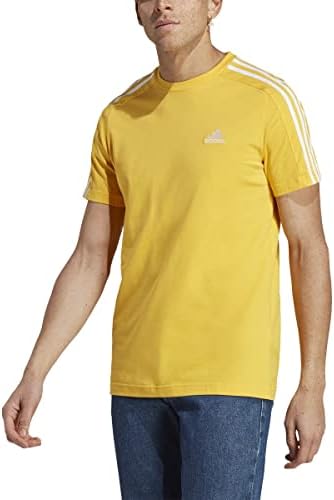 T-shirt de camisa de 3 listras do Essentials Men's Essentials
