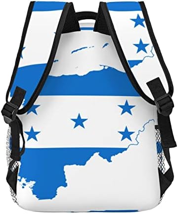 PSVOD Backpack Honduras Flag de mochila de lazer, e leve e portátil, adequado para a escola, trabalho, férias de fim de