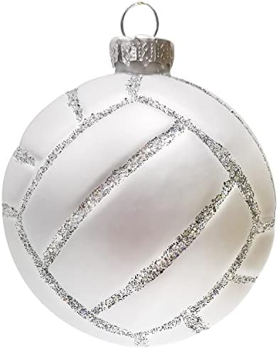 Ornamento de vôlei de Natal de 3,15 ”Ornamentos de bola de natal para 2022 Decoração de árvores de Natal - enfeites de bola de Natal