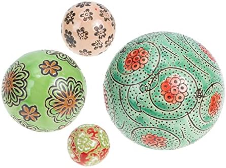 Decoração de casa Bolas decorativas Bolas de porcelana decorativas Bolas de peça central 4pcs esferas decorativas esferas para