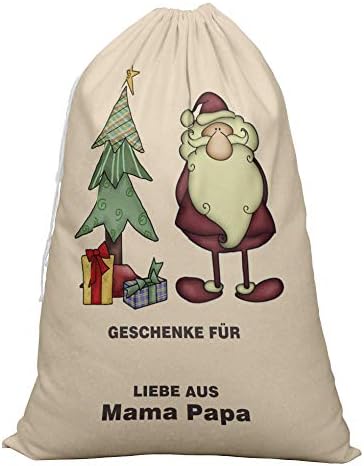 PrintToo Pack of 2 Pcs Xmas apresenta sacos de armazenamento grandes saques de presente de Santa com festa de natal de cordão a favor de 27x20 polegadas