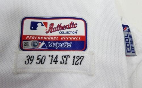 2014 Detroit Tigers Luke Putkonen #39 Jogo emitiu White Jersey J Marchant S P 5 - Jogo usou camisas MLB