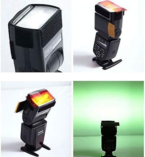 Gel de glitter solustre 24 pcs 12 cores kit de filtro de cores 2 conjunto de iluminação flash kit kit de filtro transparente Correção de cor de cor de folhas de plástico para câmera de câmera LED LED LIGH