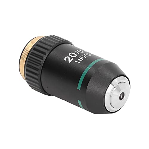 Objetivo Achromático, 20x Microscópio Lens de proteção Spring Protection Device Brass Alto índice de refração banhado para laboratório