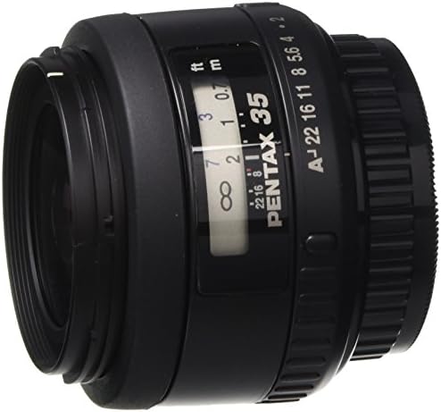 Pentax SMCP-FA 35mm f/2.0 AL lente com estojo e capô