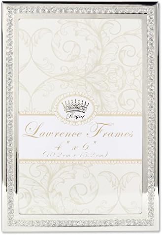 Lawrence Frames Lawrence Royal Designs 4x6 Dazzle Silver e Glitter Picture Frame
