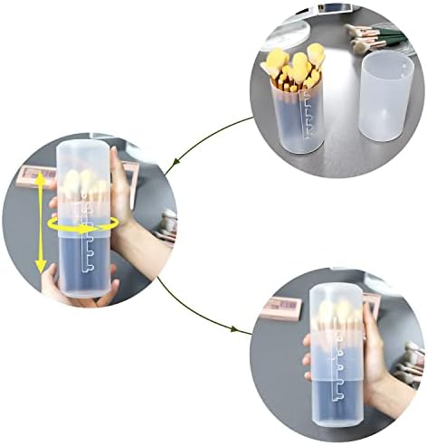 Portadores de pincel de maquiagem oceal, 2 pacote de caixa de transair de maquiagem Caixa de viagem de viagem retrátil Plástico