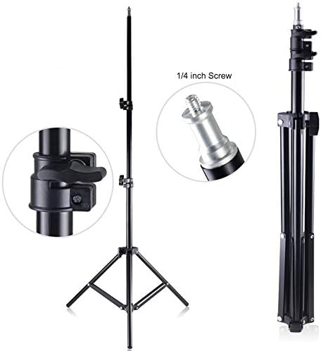 XIXIAN ajustável TR Metal TR Stand máx. Altura 1,6m/5,2 pés com parafuso de 1/4 de polegada para estúdio de fotografia