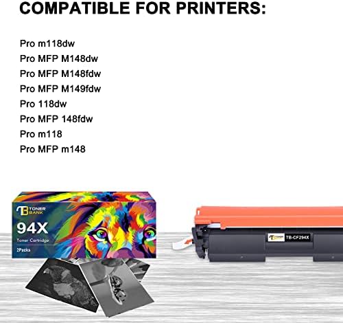 Toner Bank Compatível 94X Substituição de cartucho de toner 94x para HP 94X CF294X 94A CF294A PARA HP PRO MFP M118DW M148DW M148FDW