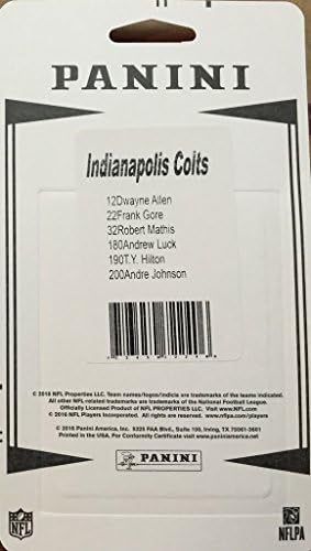 INDIANAPOLIS COLTS Panini Factory Sealed Team Set com Andrew Luck, Frank Gore, Hilton Plus