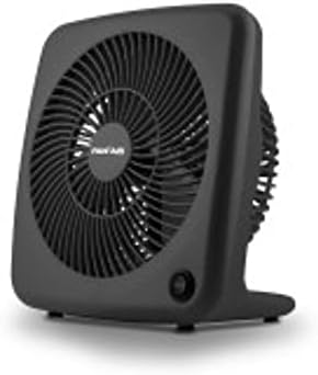 Fanfair 7 polegadas de ventilador de velocidade de ar de 7 polegadas, fã pessoal, resfriamento silencioso, seguro para quarto, uso em casa ou no escritório, preto