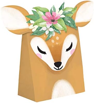 Little Deer Birthday Paper Sacos de tratamento, 8 ct