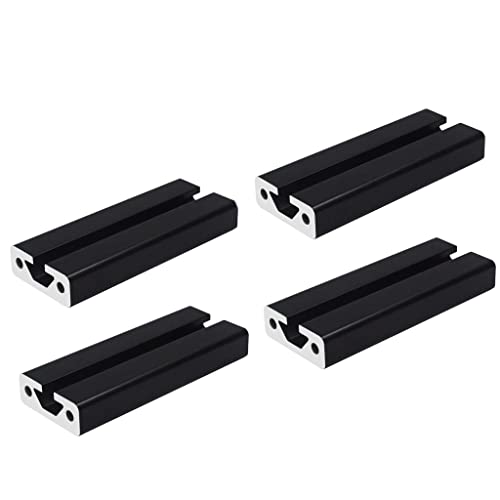 Mssoomm 4 pacote 1540 Comprimento do perfil de extrusão de alumínio 52,76 polegadas / 1340 mm preto, 15 x 40mm 15 séries T tipo T-slot t-slot European Standard Extrusions Perfis Linear Linear Guide Frame para CNC