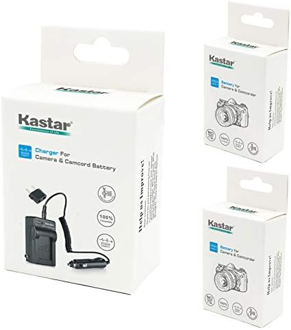 Kastar Battery 2-Pack + Charger for Fujifilm NP-45 NP-45A NP-45B NP-45S and Fujifilm FinePix XP20 XP22 XP30 XP50 XP60 XP70