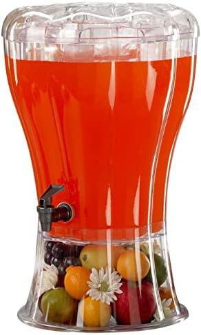 Na o fabricante fornece diretamente o balde de bebida transparente plástico com torneira e suco de autoatendimento tripé com gelo 19lrectangularbeveragebarrel