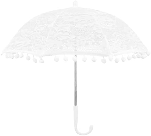 Didiseaon guarda -chuvas em massa de renda guarda floral parasol decorativo noivo guarda -chuva fotografia apóia