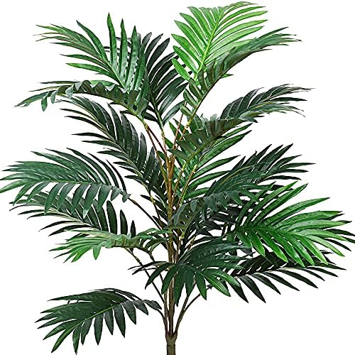 Palmeira artificial folhas de palmeira plantas faux falsas palmeiras folhas tropicais planta