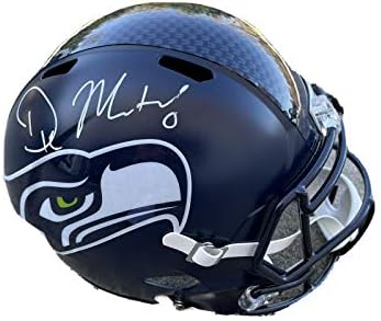 DK Metcalf assinou Seattle Seahawks Capacete de velocidade em tamanho real JSA - Capacetes NFL autografados