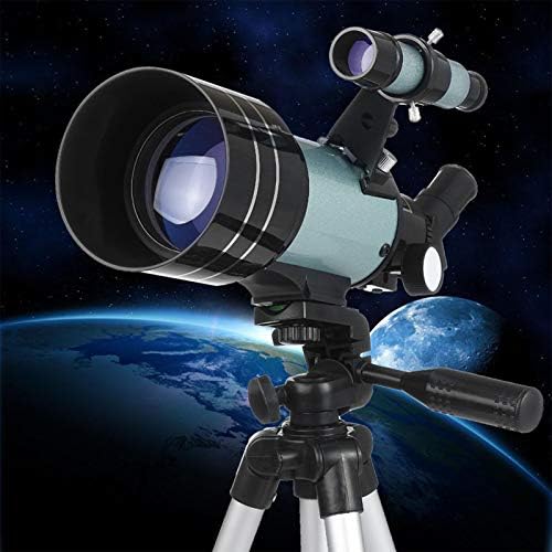 Telescópios refratores de verdes para adultos e crianças para iniciantes de astronomia, telescópio de visão noturna