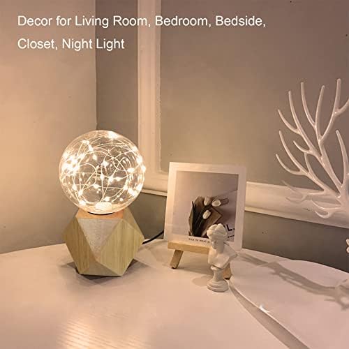 Iksace Edison Bulbo Lâmpada de mesa, lâmpada de mesa minimalista minimalista, luz da cabeceira da cabeceira da cabeceira