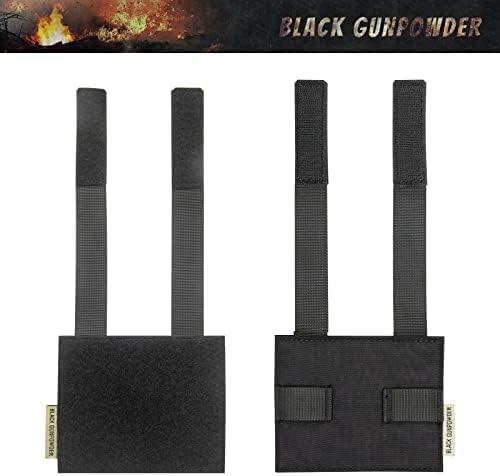 Black Golpowder Tactical Badge Pad Moral Patches Hook and Loop Display Board Número ímpar de webbings Molle