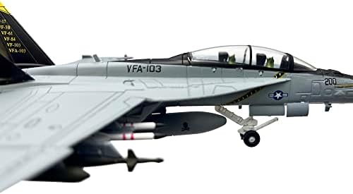 1/100 escala F/A-18 Super Hornet VF103 Strike Fighter Milody Model Model Model With Stand