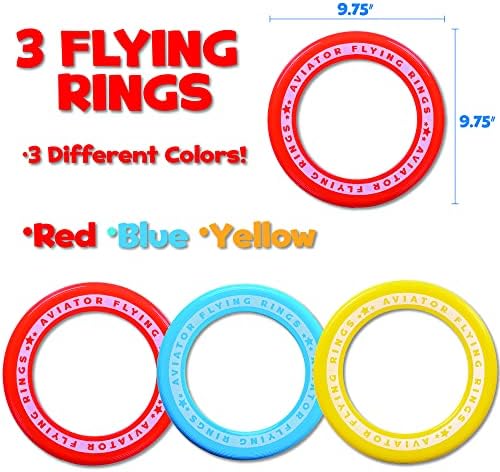 Island Genius 3 Rings voadores para crianças meninas meninas e adultos - discos de arremesso macio para brinquedos
