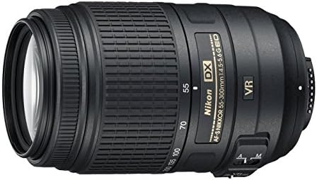 Nikon AF-S DX Nikkor 55-300mm f/4.5-5.6g Ed Lente de zoom de redução de vibração com foco automático para câmeras