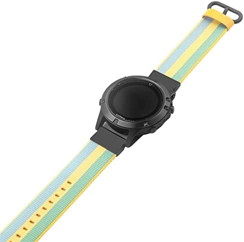 Bahdb 22mm Redução rápida de nylon watchband tira para Garmin Fenix ​​6x 6 Pro SmartWatch EasyFit Fenix ​​5x 5 Plus 935