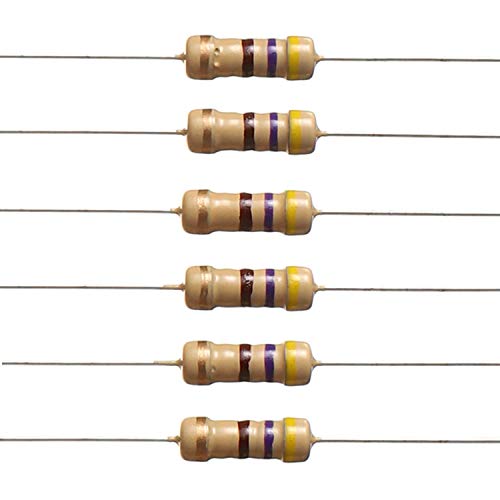 Resistores de 470 ohm 1/2 w ± 5% de filme de carbono resistor único