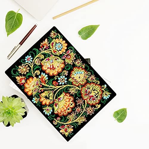 5D Diamond Painting Notebook Kits Flowers Cover couro Diy Special Journal SketchBook Cross Stitch Diamond Art Hardcover