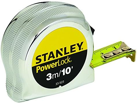 Stanley Sta033523 Micro Powerlock Classic Fita, Dual Scale, 3m Comprimento x 19mm Largura